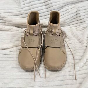 FENTY Puma Nude Beige High Top Strap Women’s Sneakers